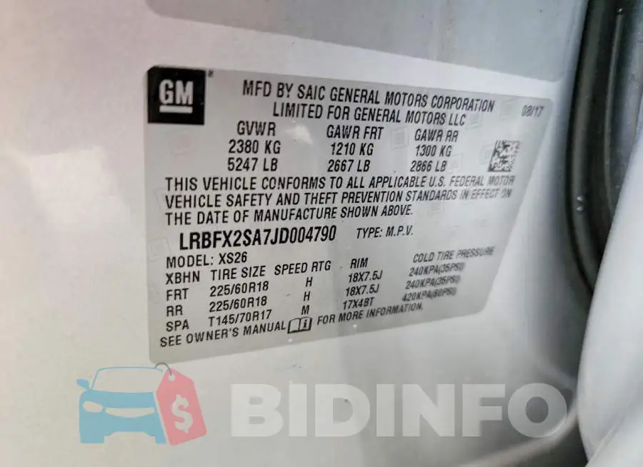 LRBFX2SA7JD004790 Photo# 13