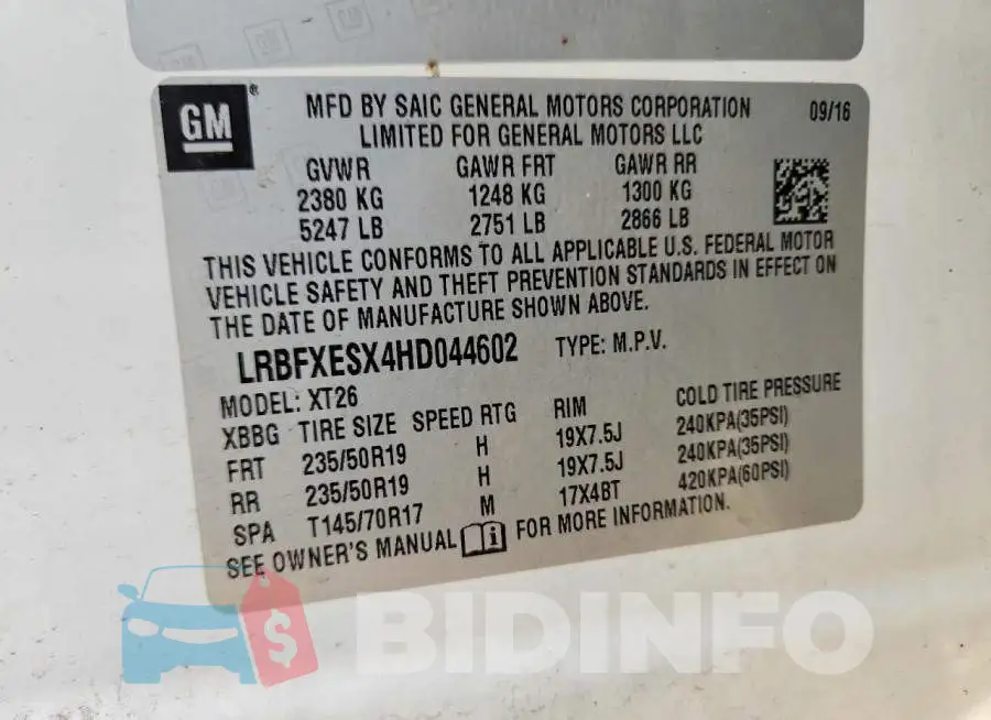 LRBFXESX4HD044602 Photo# 13