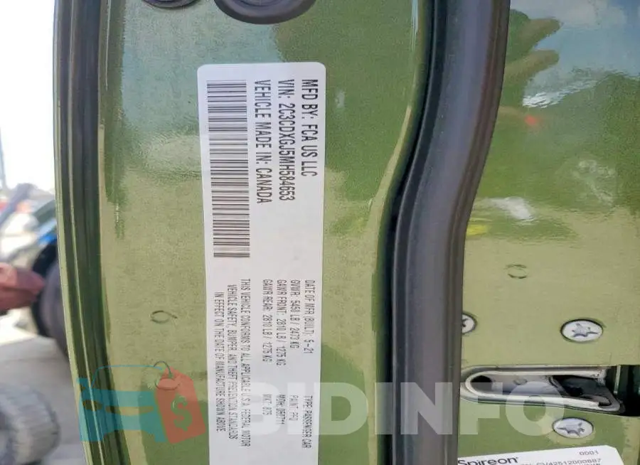 2C3CDXGJ5MH584653 Photo# 13