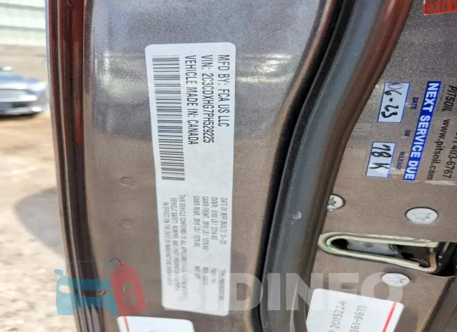 2C3CDXHG7PH529225 Photo# 12