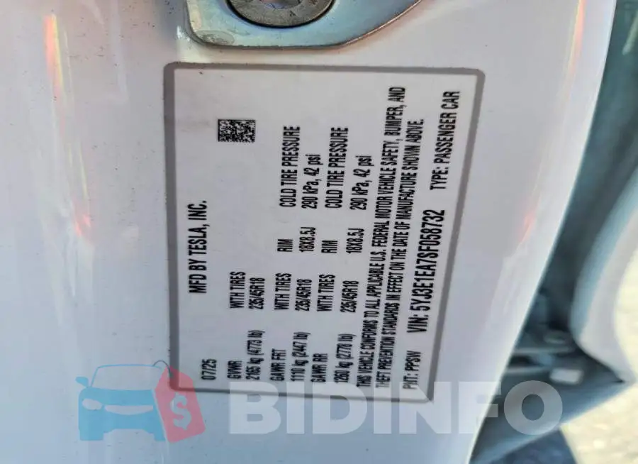 5YJ3E1EA7SF058732 Photo# 12