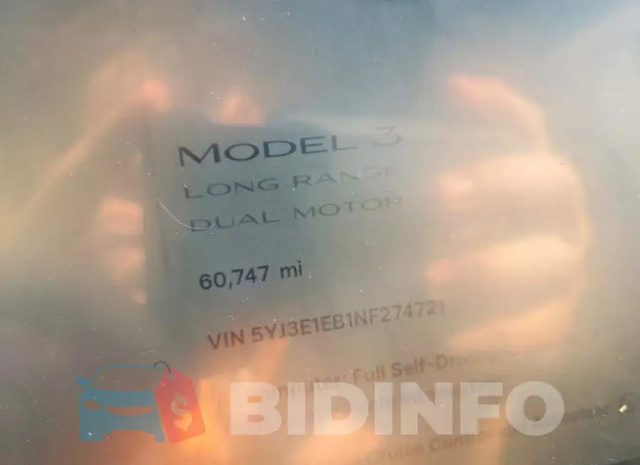 5YJ3E1EB1NF274721 Photo# 9