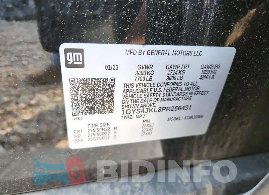 1GYS4JKL8PR256431 Photo# 13