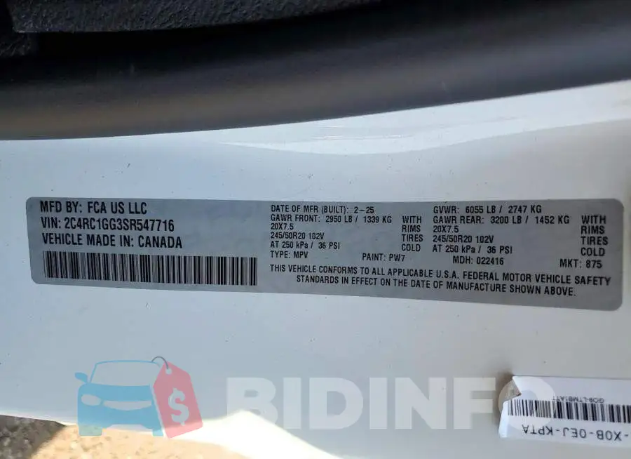 2C4RC1GG3SR547716 Photo# 13