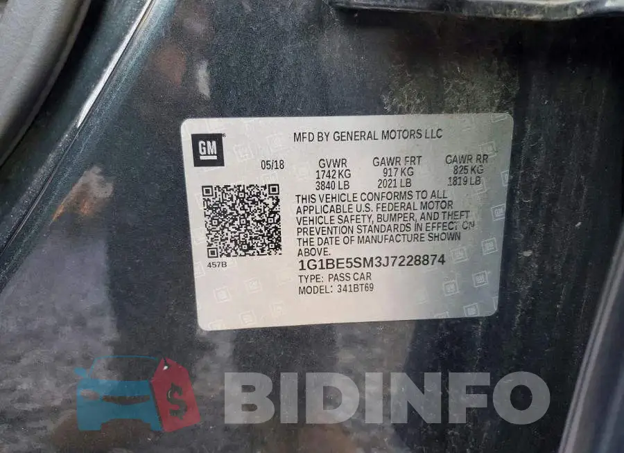 1G1BE5SM3J7228874 Photo# 12
