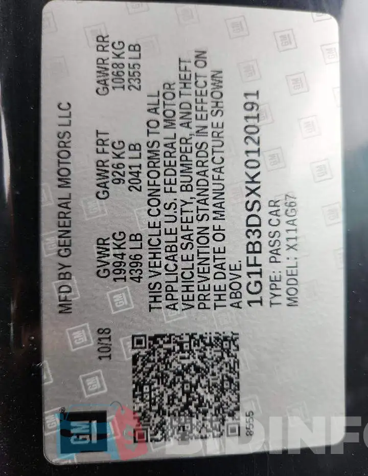 1G1FB3DSXK0120191 Photo# 13