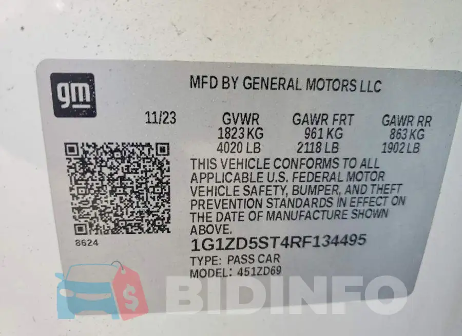 1G1ZD5ST4RF134495 Photo# 13