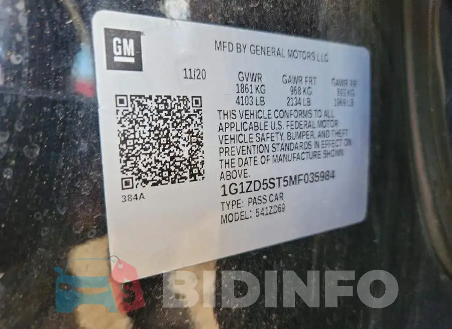 1G1ZD5ST5MF035984 Photo# 12