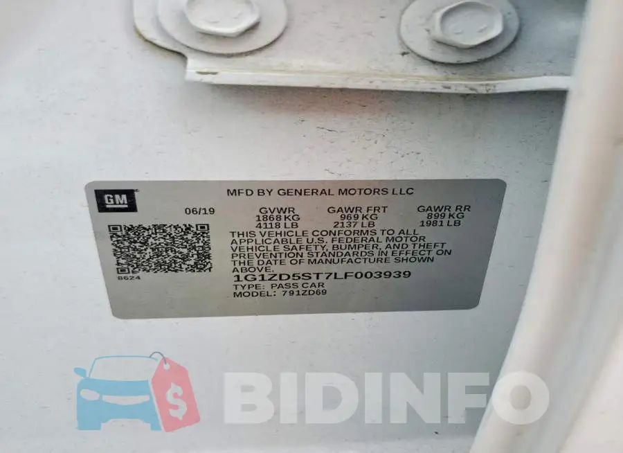 1G1ZD5ST7LF003939 Photo# 12