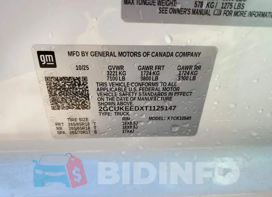 2GCUKEEDXT1125147 Photo# 12