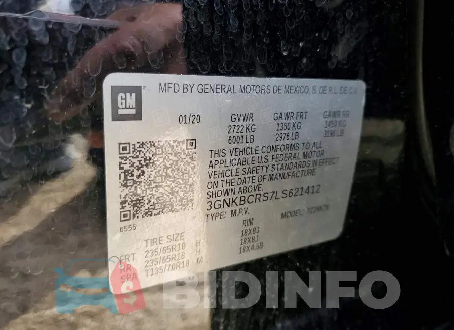3GNKBCRS7LS621412 Photo# 14