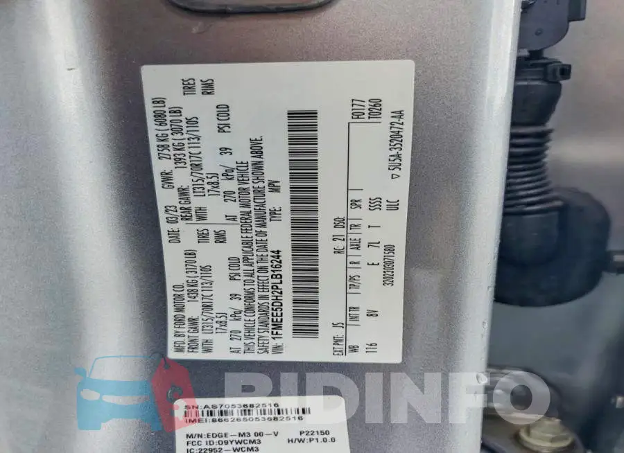 1FMEE5DH2PLB16244 Photo# 12
