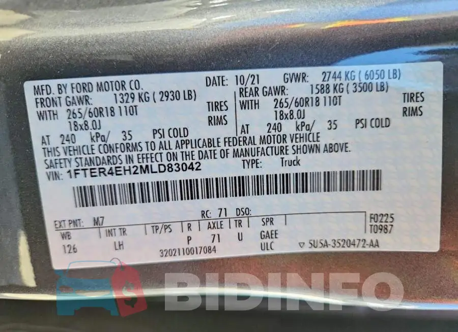 1FTER4EH2MLD83042 Photo# 12