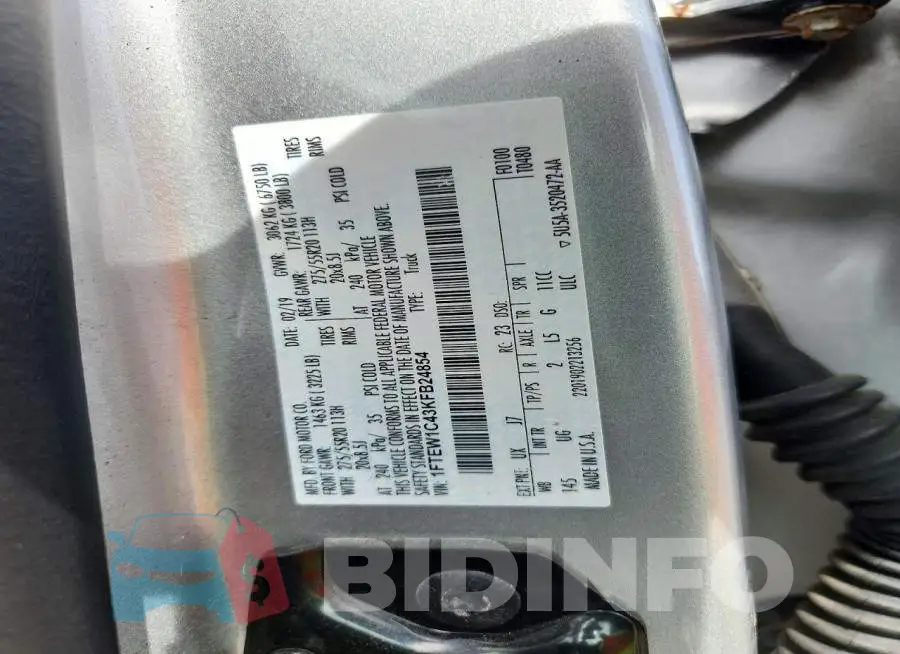 1FTEW1C43KFB24854 Photo# 13