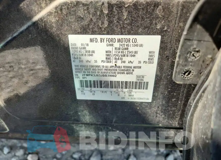 2FMPK3J83JBB39002 Photo# 13