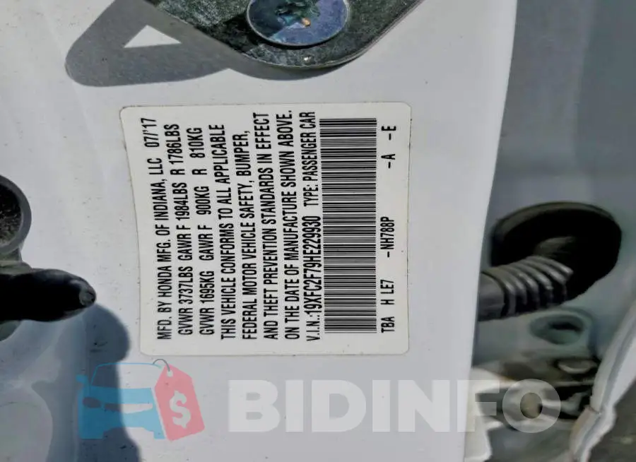 19XFC2F79HE229930 Photo# 12