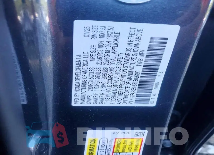 7FARS6H58TE026490 Photo# 12