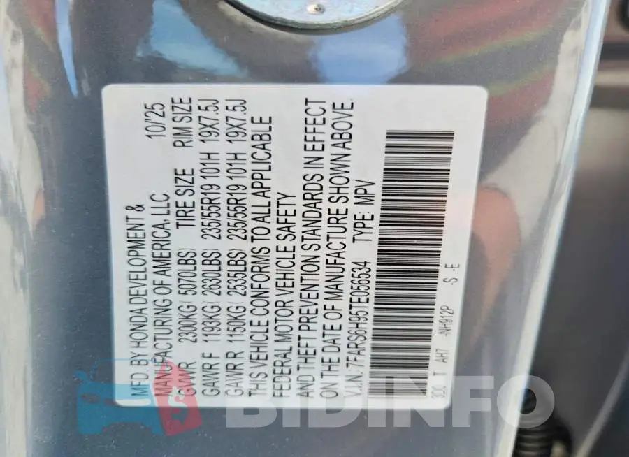 7FARS6H95TE056534 Photo# 12