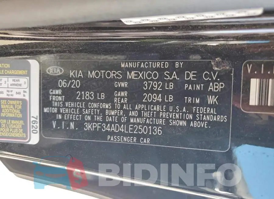 3KPF34AD4LE250136 Photo# 13