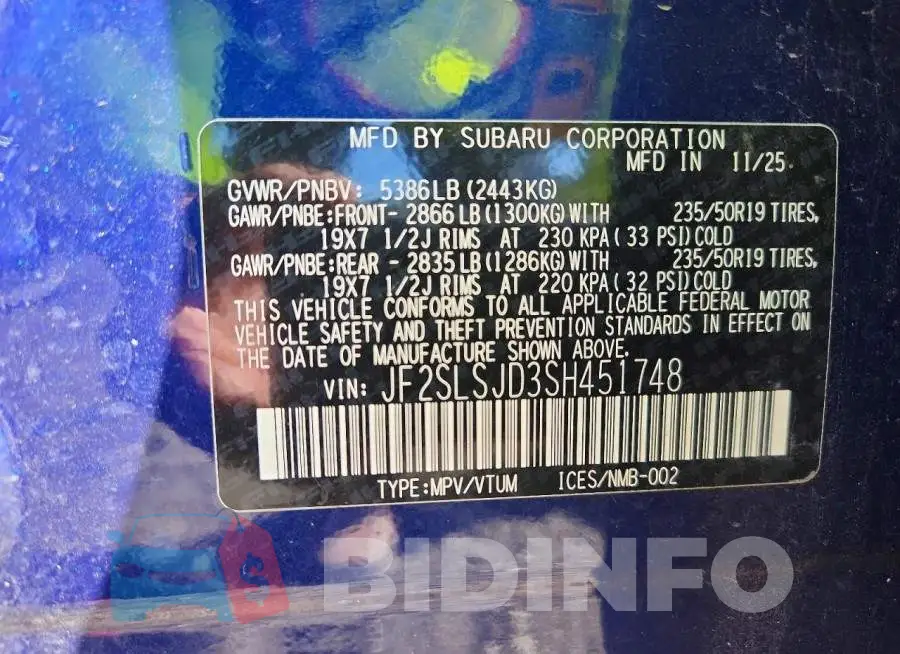 JF2SLSJD3SH451748 Photo# 14