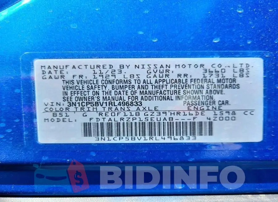 3N1CP5BV1RL496833 Photo# 14