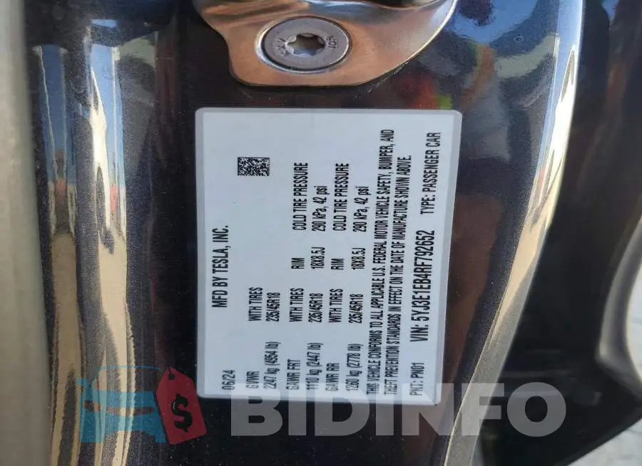 5YJ3E1EB4RF792652 Photo# 13
