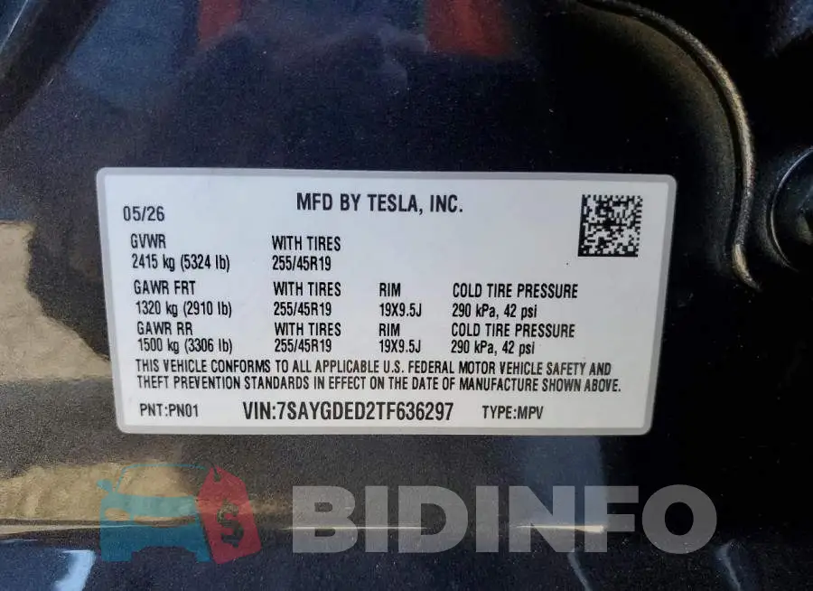 7SAYGDED2TF636297 Photo# 13