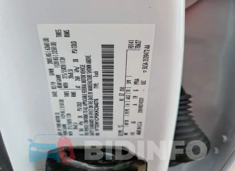 1FTEW1CP0KKC84076 Photo# 12