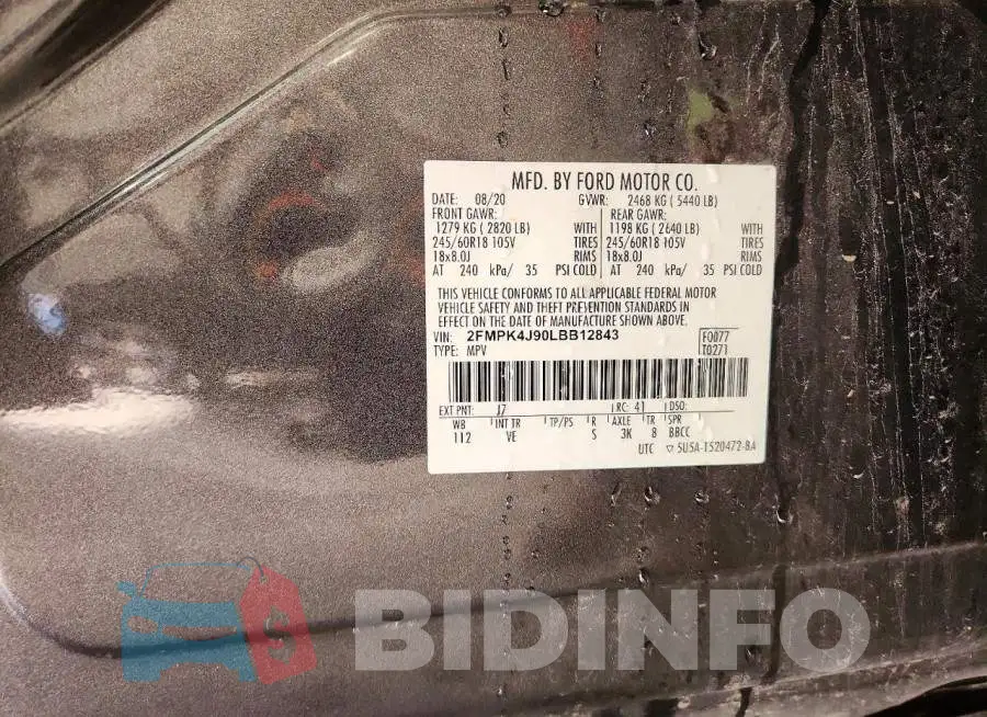 2FMPK4J90LBB12843 Photo# 13
