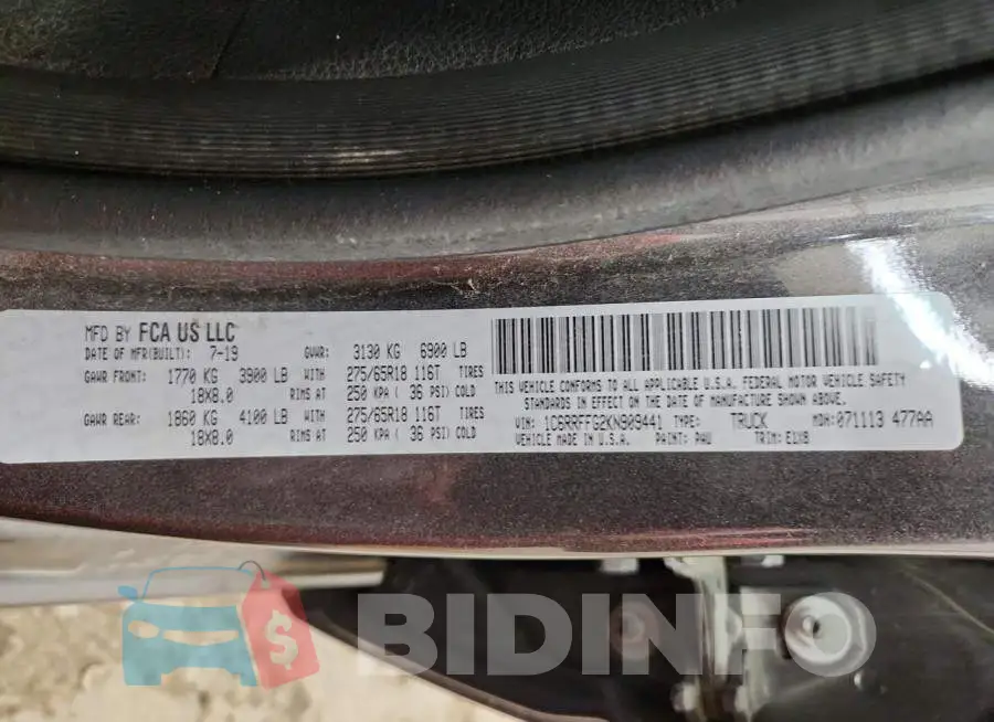 1C6RRFFG2KN909441 Photo# 13