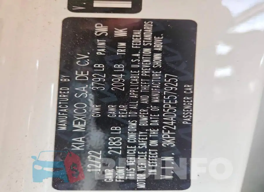 3KPF24AD5PE579257 Photo# 12