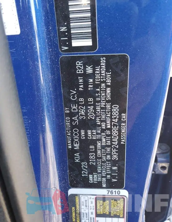 3KPF24AD8RE743880 Photo# 12