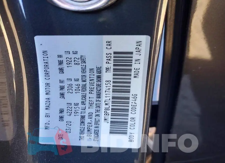 JM1BPBLM7L1174158 Photo# 12