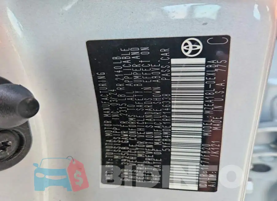 5YFB4MDE1RP146338 Photo# 12