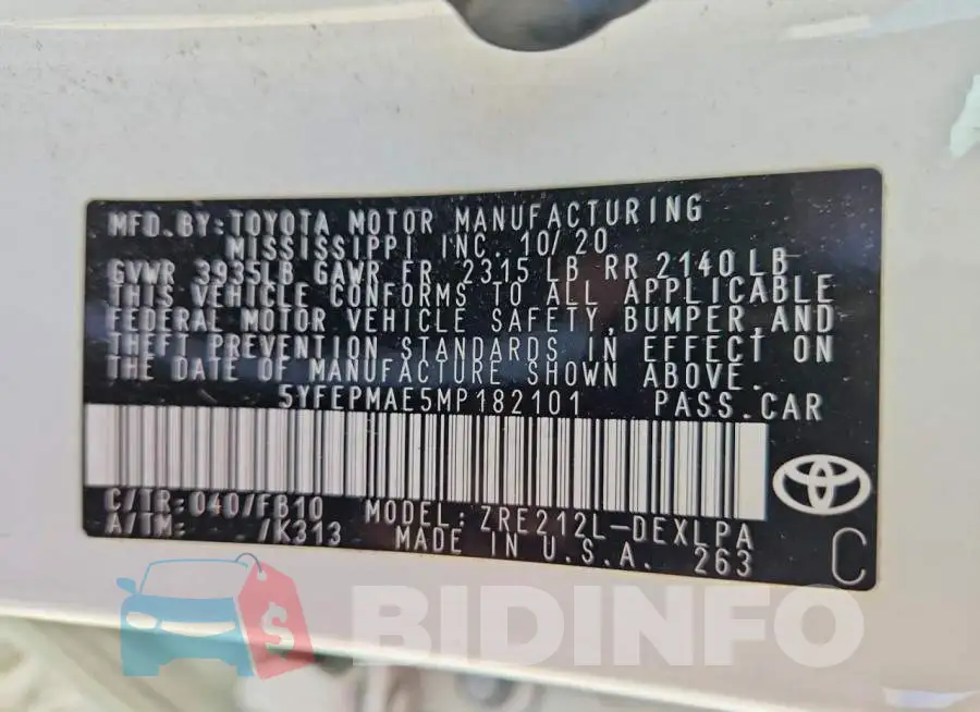 5YFEPMAE5MP182101 Photo# 12