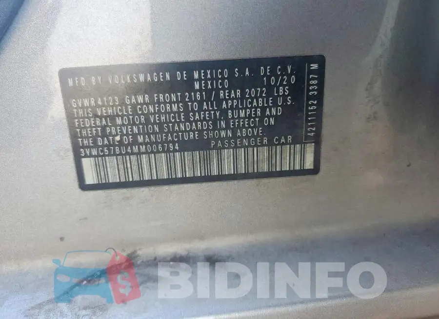 3VWC57BU4MM006794 Photo# 12