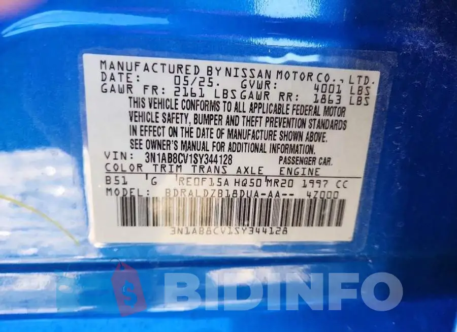 3N1AB8CV1SY344128 Photo# 12
