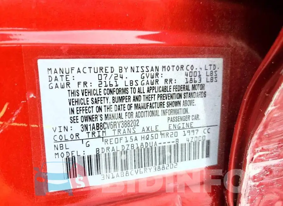 3N1AB8CV6RY388202 Photo# 13