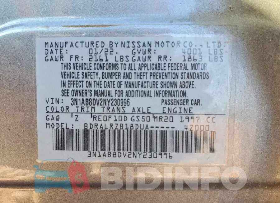 3N1AB8DV2NY230996 Photo# 12