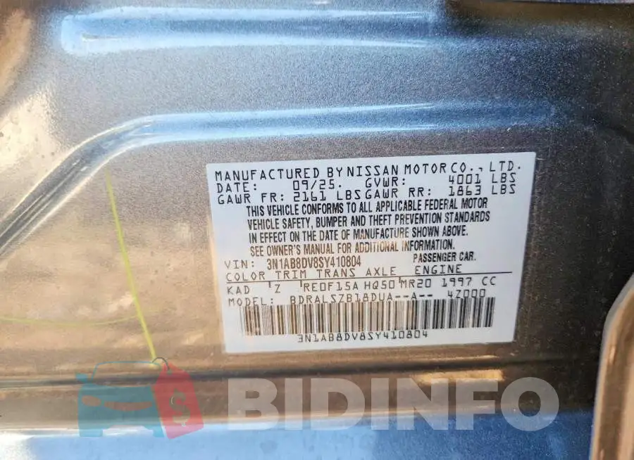 3N1AB8DV8SY410804 Photo# 12