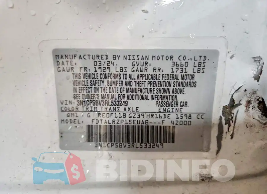 3N1CP5BV3RL533249 Photo# 13