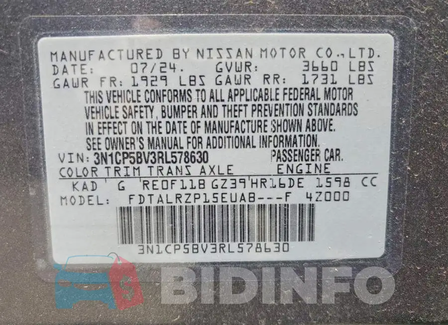 3N1CP5BV3RL578630 Photo# 14