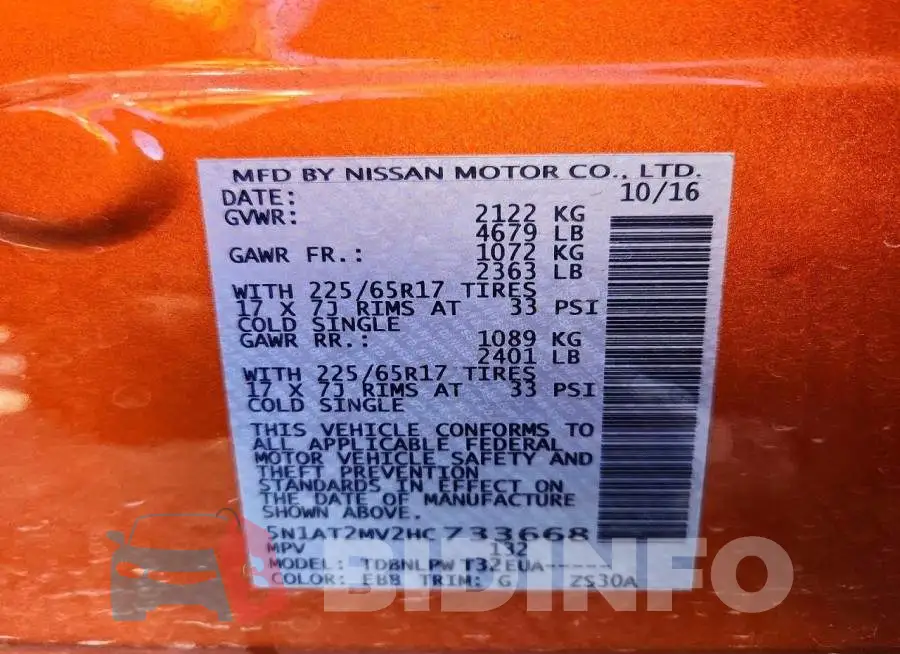 5N1AT2MV2HC733668 Photo# 12