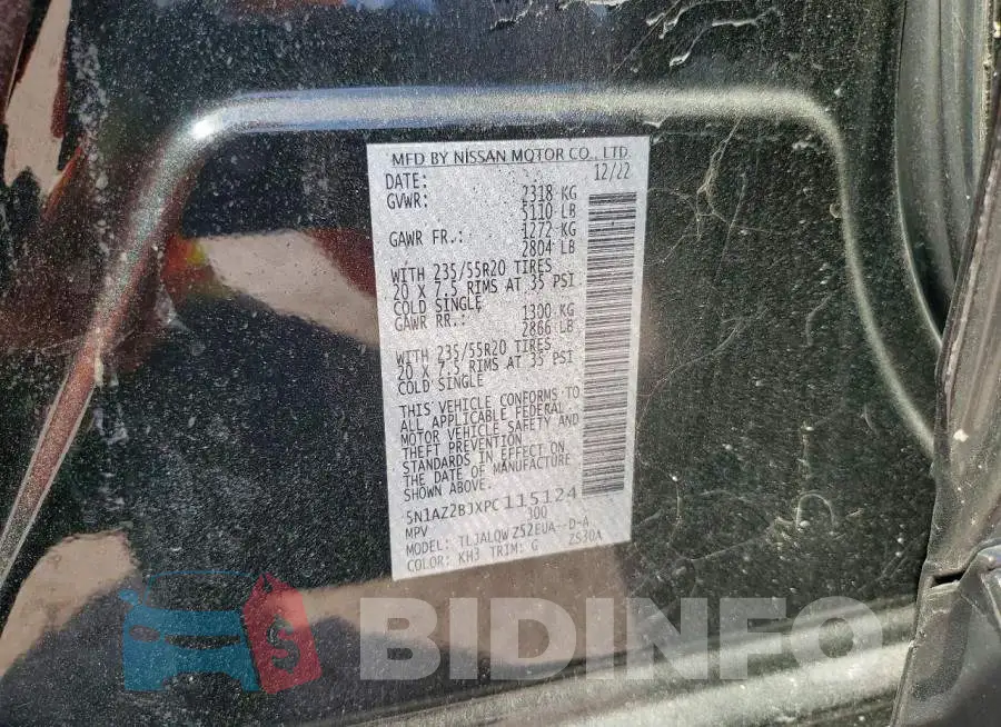 5N1AZ2BJXPC115124 Photo# 13