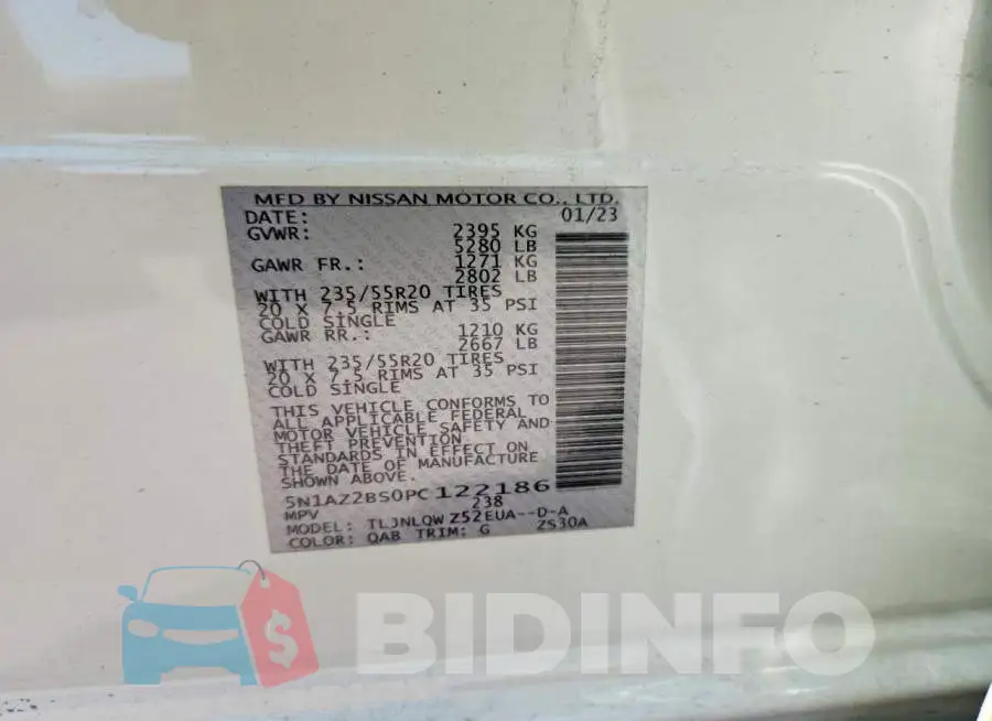 5N1AZ2BS0PC122186 Photo# 13