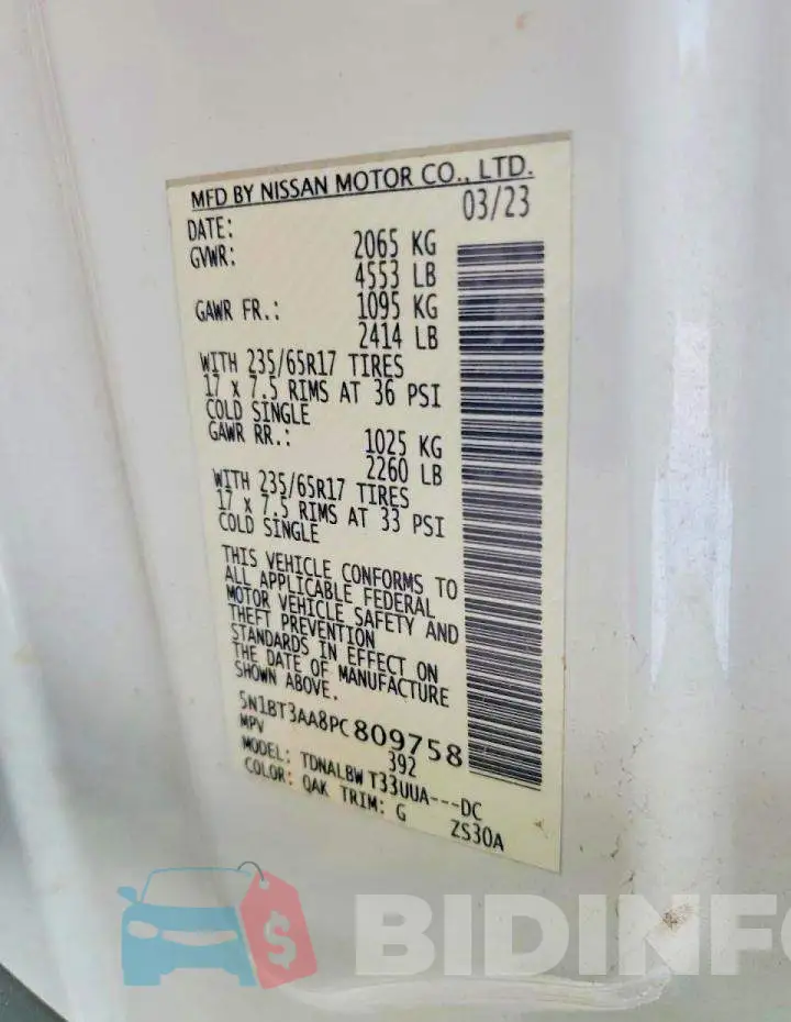 5N1BT3AA8PC809758 Photo# 13