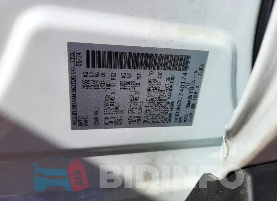 5N1BT3BA7RC740174 Photo# 13