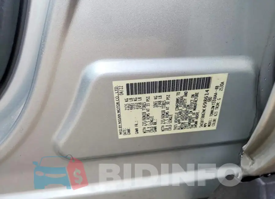 5N1BT3BB2NC698614 Photo# 11