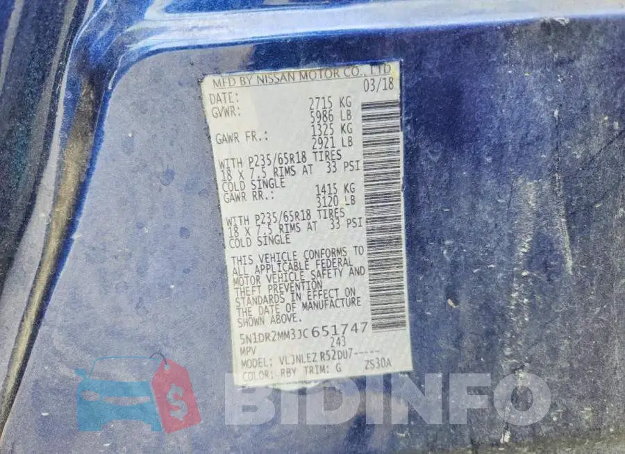 5N1DR2MM3JC651747 Photo# 12