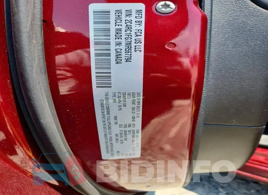 2C4RC1FG7MR567794 Photo# 14